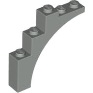 Brick Arch 1 x 5 x 4 [Continuous Bow] (Light Gray)