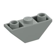 Brick Sloped Inverted 45° 3 x 1 Double with 2 Completely Open Studs (Light Gray)
