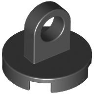 Tile Special Round 2 x 2 - Thin Lifting Ring (Black)