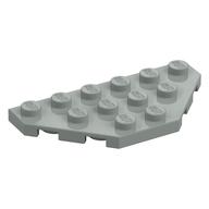 Wedge Plate 3 x 6 Cut Corners (Light Gray)