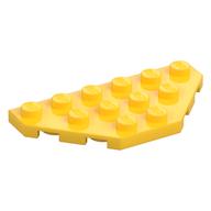 Wedge Plate 3 x 6 Cut Corners (Yellow)