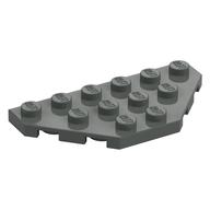 Wedge Plate 3 x 6 Cut Corners (Dark Gray)