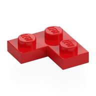 Plate 2 x 2 Corner (Red)