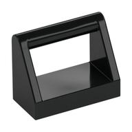 Tile Special 1 x 2 with Handle (Black)