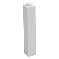 Brick 1 x 1 x 5 with Solid Stud (White)