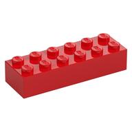 Brick 2 x 6 (Red)