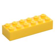 Brick 2 x 6 (Yellow)