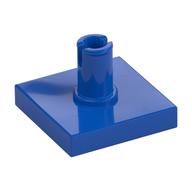 Tile Special 2 x 2 with Top Pin (Blue)