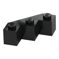 Brick Wedged 3 x 3 Facet (Black)