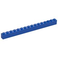 Brick 1 x 16 (Blue)