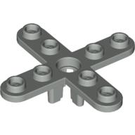 Propeller 4 Blade 5 Diameter with Rounded Ends, Open Hub (Light Gray)
