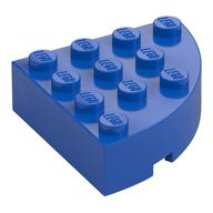 Brick Round Corner 4 x 4 Full Brick (Blue)