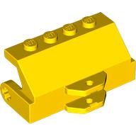 Street Sweeper Brush Holder with Towball Fitting (Yellow)