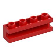 Brick Special 1 x 4 with Groove (Red)