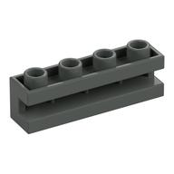 Brick Special 1 x 4 with Groove (Dark Gray)
