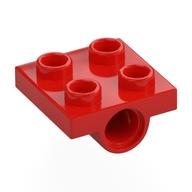 Plate Special 2 x 2 with 2 Pin Holes (Red)