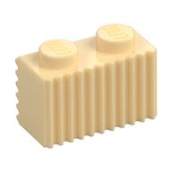 Brick Special 1 x 2 with Grille (Tan)