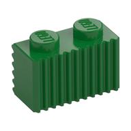Brick Special 1 x 2 with Grille (Green)