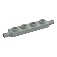 Plate Special 1 x 4 with Wheels Holder (Light Gray)