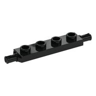 Plate Special 1 x 4 with Wheels Holder (Black)