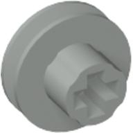 Motor Pulley, 9V Micromotor with axle hole (Light Gray)