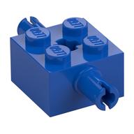 Brick Special 2 x 2 with 2 Pins and Axle Hole (Blue)