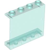 Panel 1 x 4 x 3 [Hollow Studs] (Trans-Light Blue)