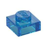 Plate 1 x 1 (Trans-Dark Blue)