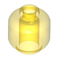 Minifig Head [Plain] [Blocked Open Stud] (Trans-Yellow)