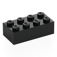 Brick 2 x 4 (Black)