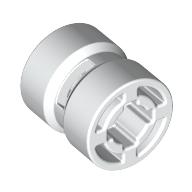Wheel 8 x 9 with Hole Notched for Wheels Holder Pin (White)
