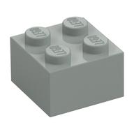 Brick 2 x 2 (Light Gray)