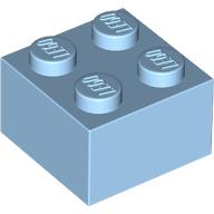 Brick 2 x 2 (Pastel Blue)