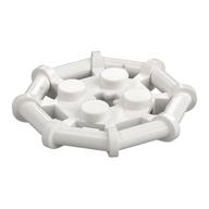 Plate Special 2 x 2 with Bar Frame Octagonal (White)