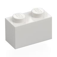Brick 1 x 2 (White)
