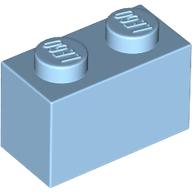 Brick 1 x 2 (Pastel Blue)