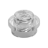 Plate Round 1 x 1 with Solid Stud (Trans-Clear)