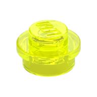 Plate Round 1 x 1 with Solid Stud (Trans-Neon Green)