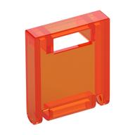 Box 2 x 2 x 2 Door with Slot (Trans-Neon Orange)