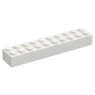 Brick 2 x 10 (White)