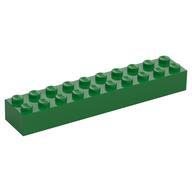 Brick 2 x 10 (Green)