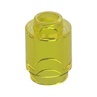 Brick Round 1 x 1 Open Stud (Trans-Yellow)