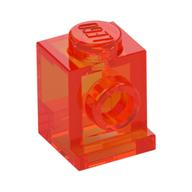 Brick Special 1 x 1 with Headlight (Trans-Neon Orange)