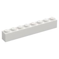 Brick 1 x 8 (White)