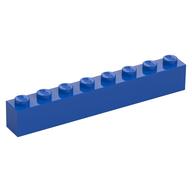 Brick 1 x 8 (Blue)