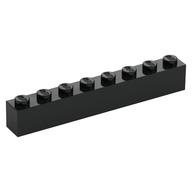 Brick 1 x 8 (Black)