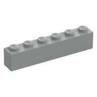 Brick 1 x 6 (Light Gray)