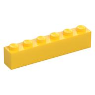 Brick 1 x 6 (Yellow)