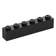 Brick 1 x 6 (Black)