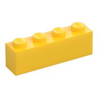 Brick 1 x 4 (Yellow)